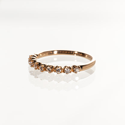 STAR JEWELRY ダイヤモンド0.12ct ハーフエタニティリング