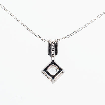 ローズカットダイヤモンド0.10ct メレダイヤモンド0.01ct Pt950/Pt850 ネックレス