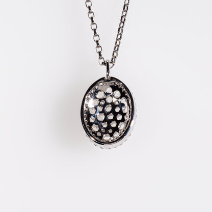 ローズカットダイヤモンド1.80ct K18WG ネックレス