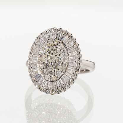 ダイヤモンド1.50ct Pt900 モダンクラシカルリング
