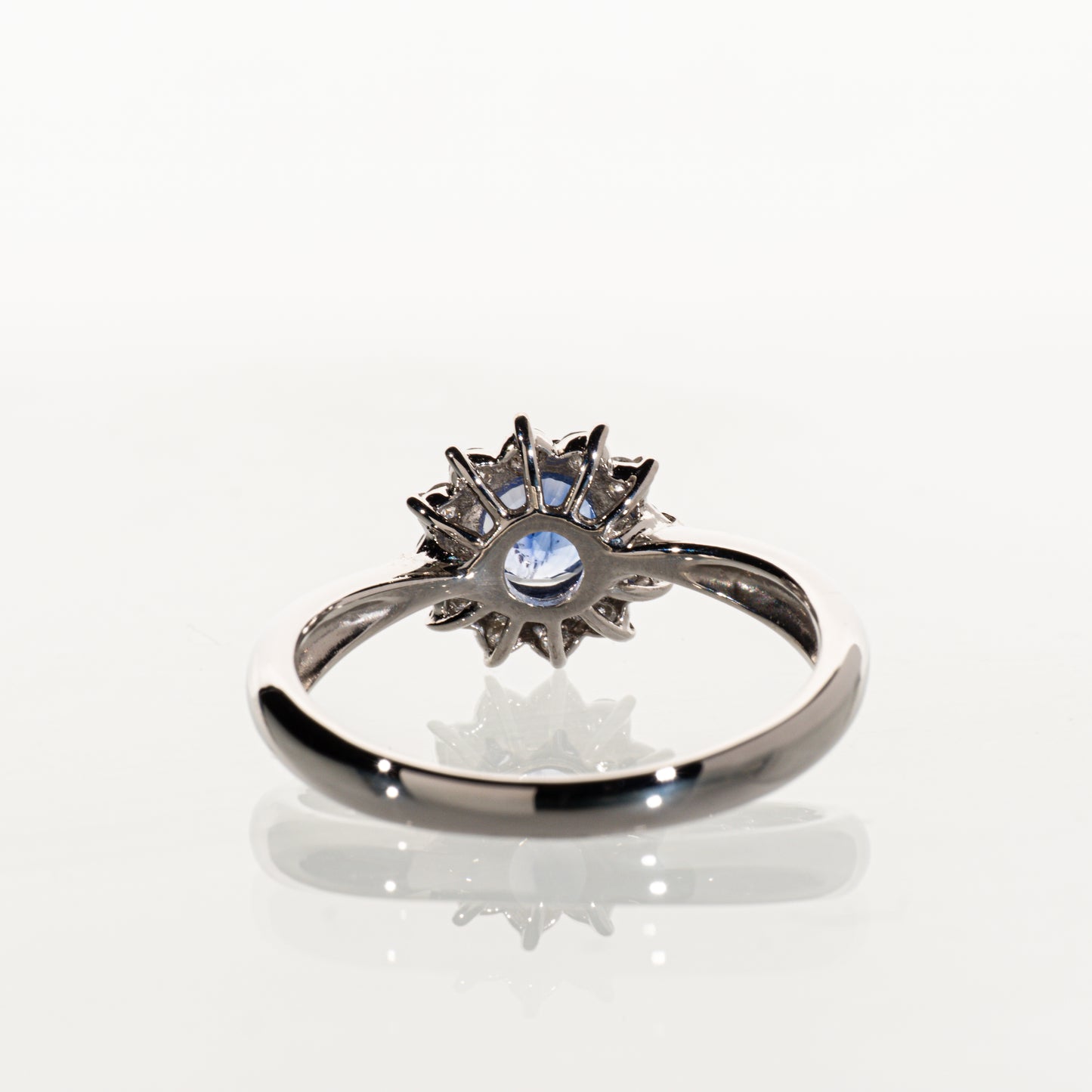 サファイア0.74ct ダイヤモンド0.28ct Pt900 リング