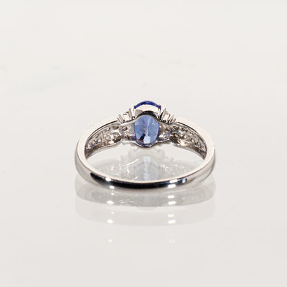 タンザナイト0.90ct ダイヤモンド0.20ct Pt900 リング