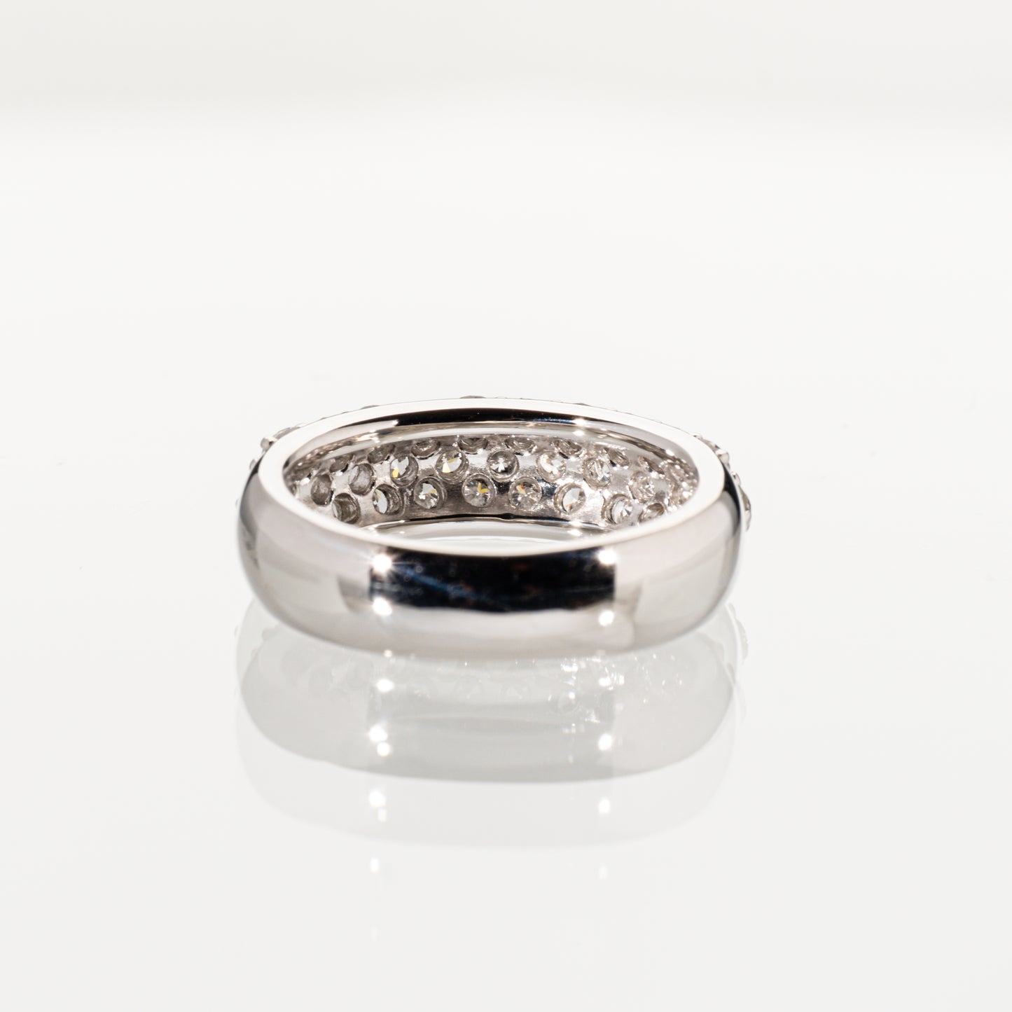 ダイヤモンド1.00ct Pt900 パヴェハーフエタニティリング
