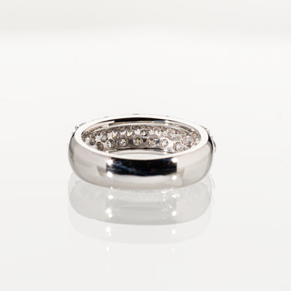 ダイヤモンド1.00ct Pt900 パヴェハーフエタニティリング