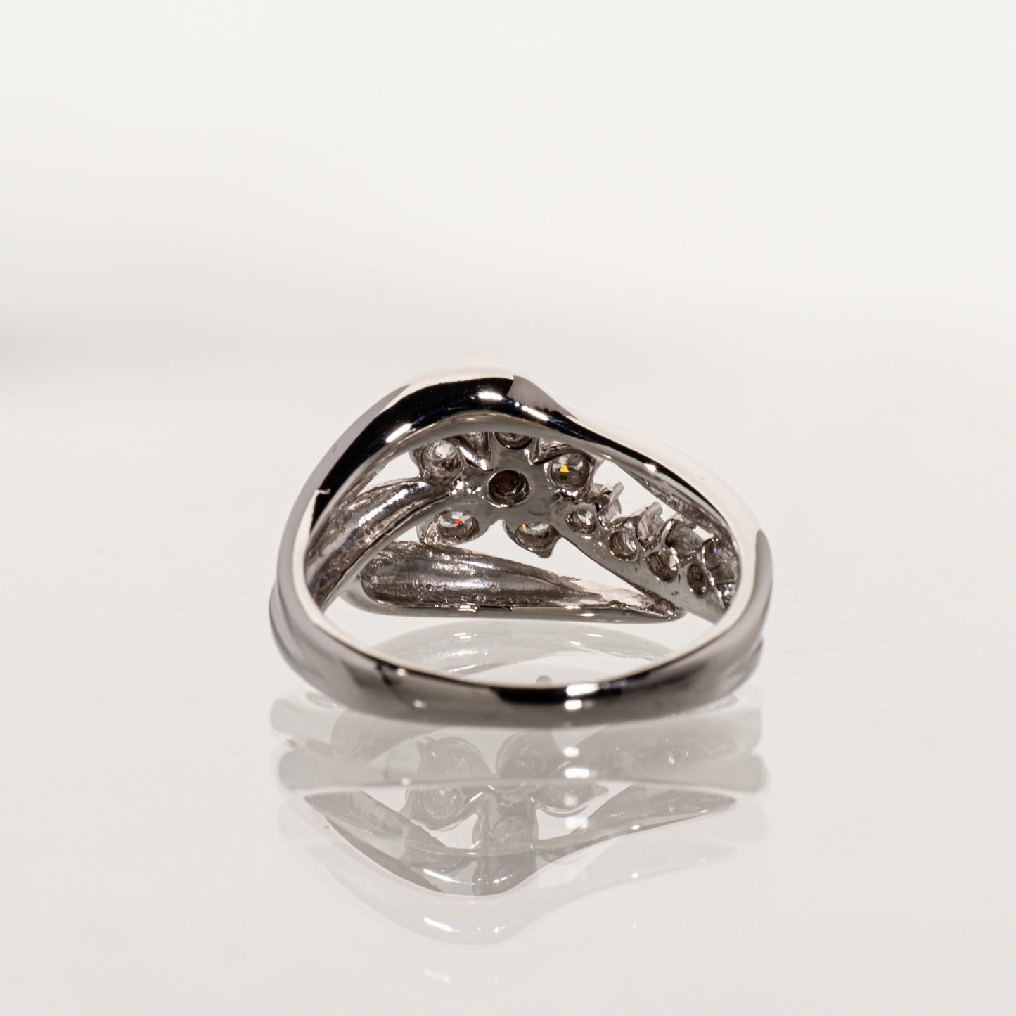FAINCY INTENSE PURPLISH PINK ダイヤモンド0.060ct メレダイヤモンド0.64ct Pt900 リング