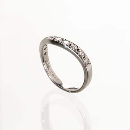 ダイヤモンド0.50ct Pt900 ハーフエタニティリング