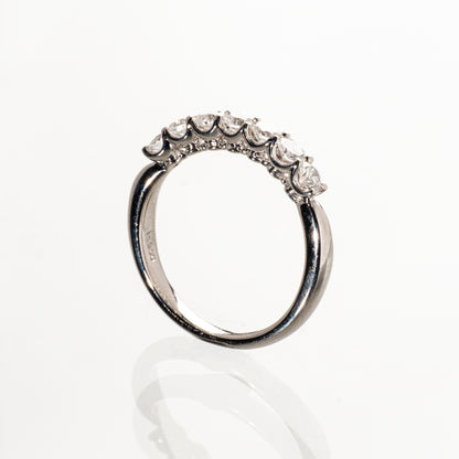 ダイヤモンド0.71ct Pt900 ハーフエタニティリング