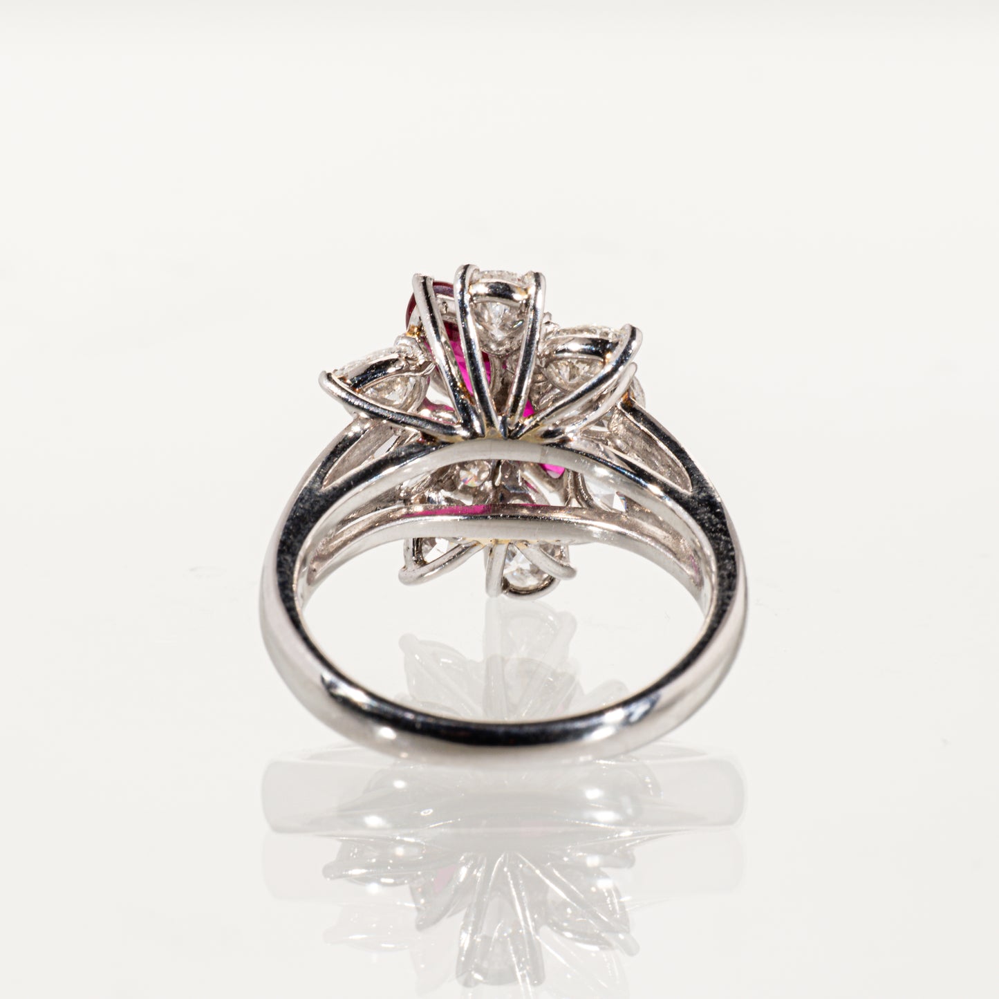 ルビー0.91ct ダイヤモンド1.59ct Pt900 リング