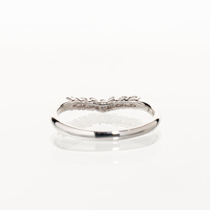 ダイヤモンド0.21ct Pt900 ウェーブハーフエタニティリング