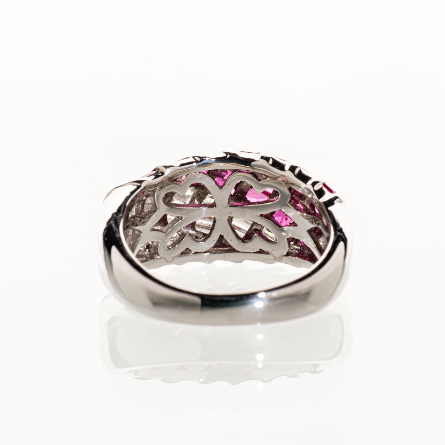 ルビー1.26ct ダイヤモンド1.00ct Pt900 リング
