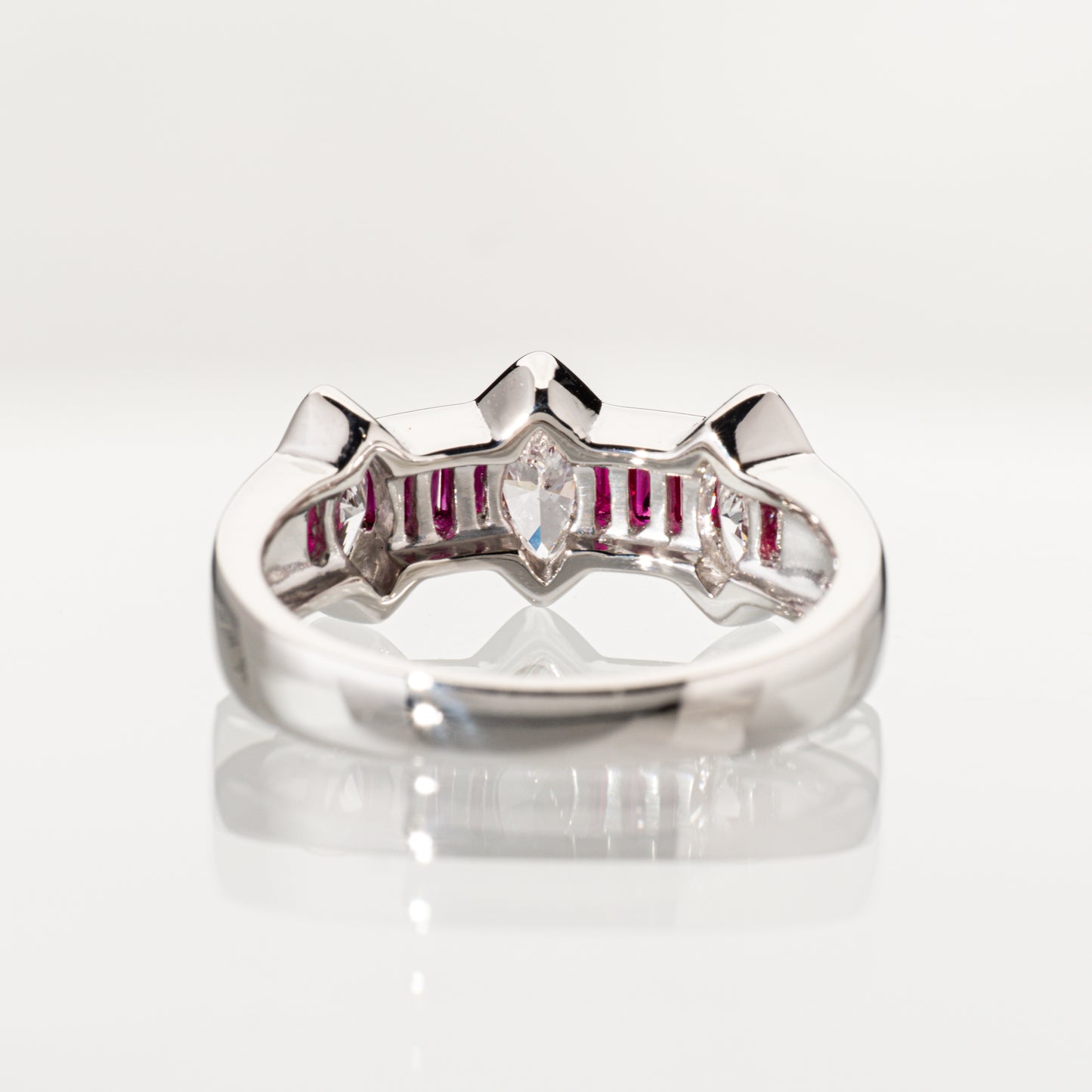 ルビー0.73ct ダイヤモンド0.90ct Pt900 リング