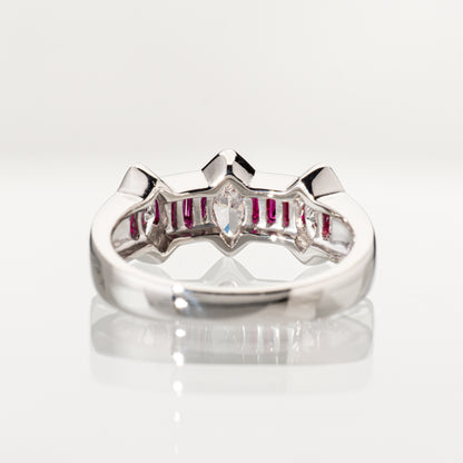 ルビー0.73ct ダイヤモンド0.90ct Pt900 リング