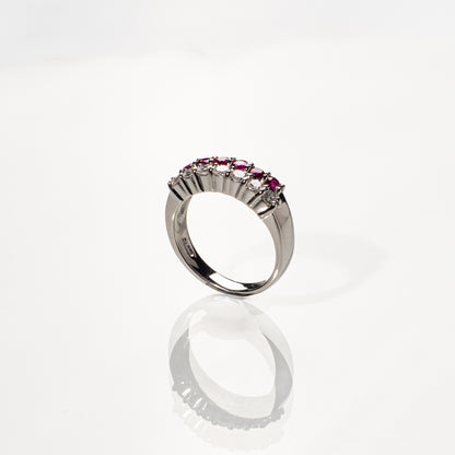 ルビー0.64ct ダイヤモンド0.45ct Pt900 リング