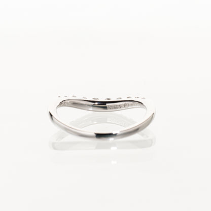 WISP ダイヤモンド0.25ct Pt900 ウェーブハーフエタニティリング