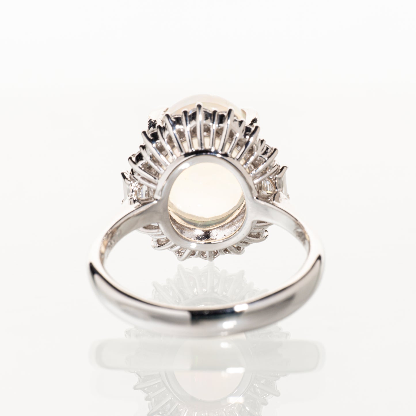 オパール4.45ct ダイヤモンド0.75ct Pt900 8.6g