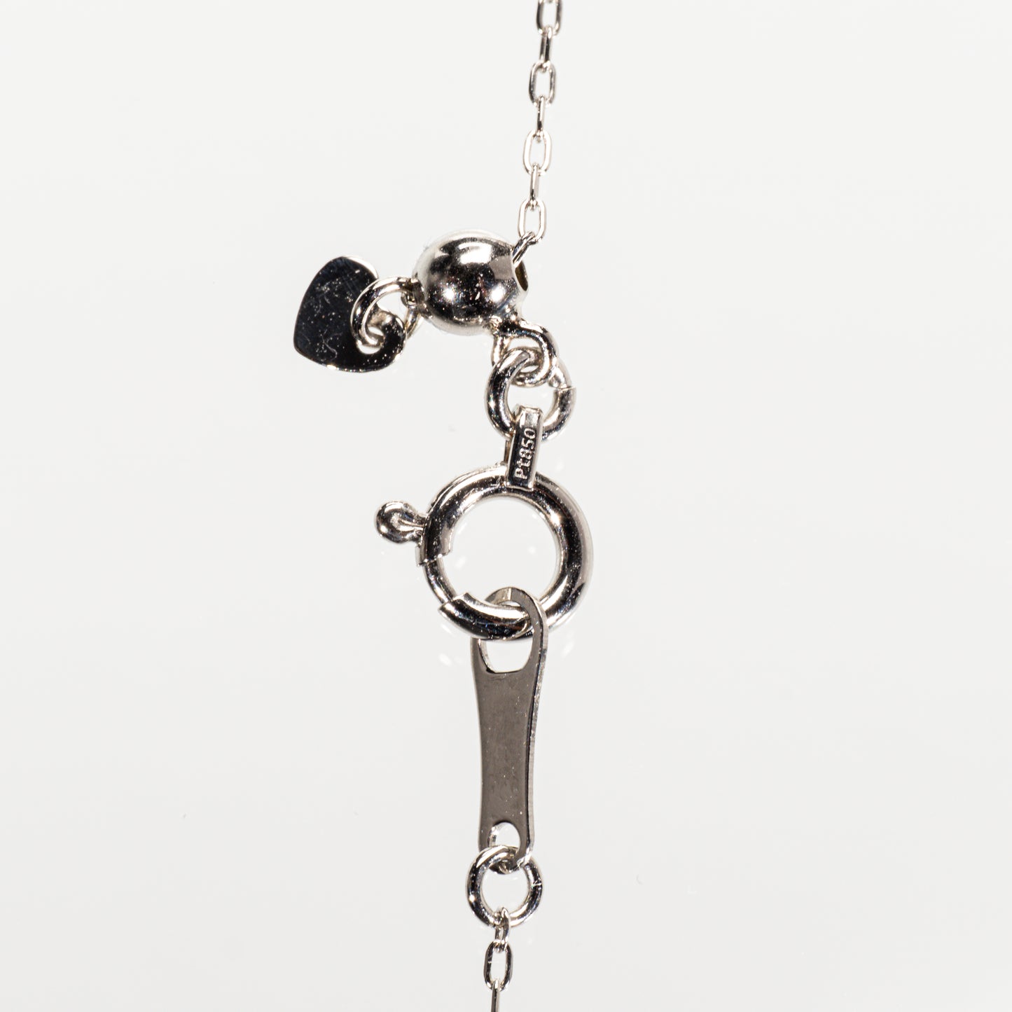 ローズカットダイヤモンド0.10ct メレダイヤモンド0.01ct Pt950/Pt850 ネックレス