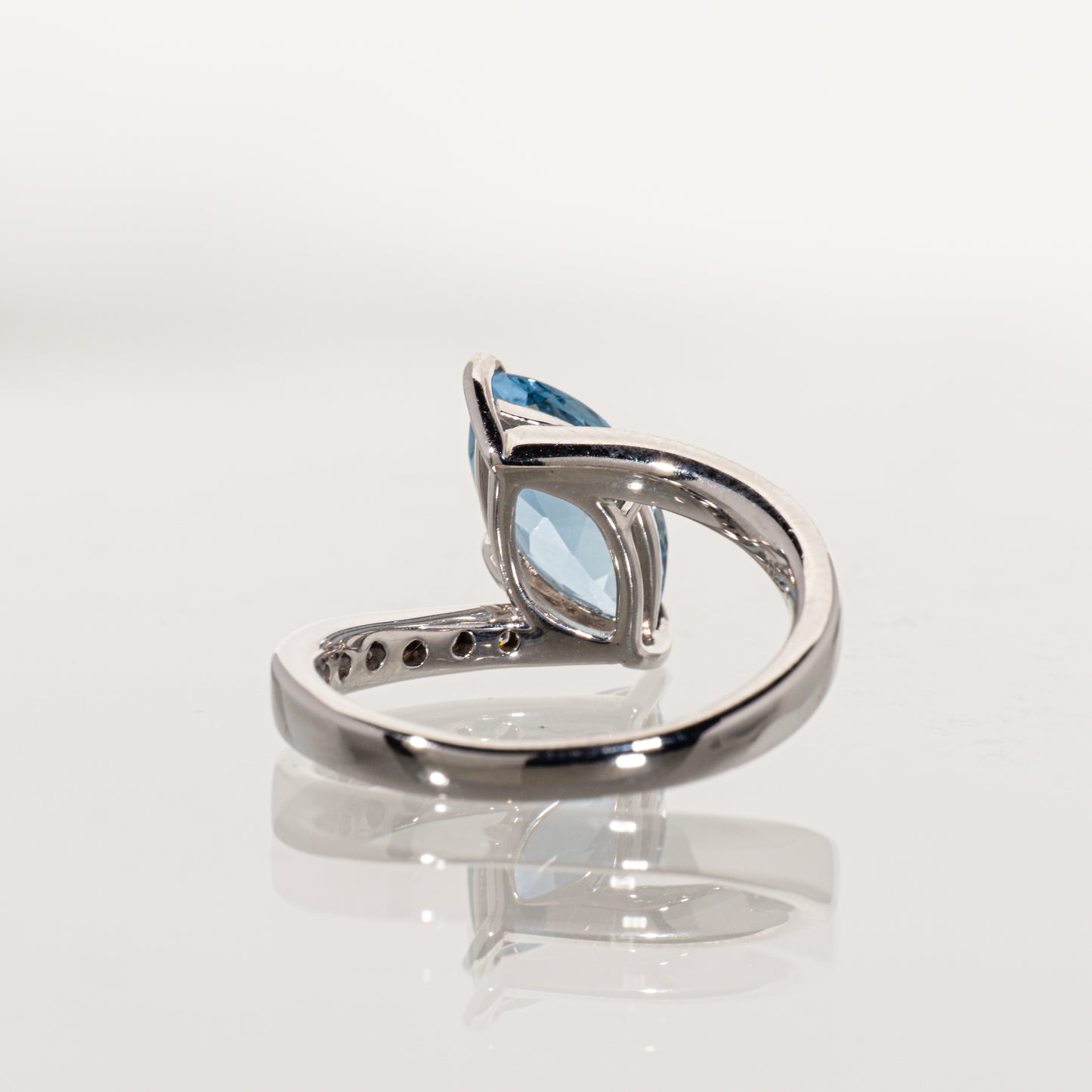 TASAKI サンタマリア・アフリカーナ アクアマリン1.76ct ダイヤモンド0.10ct K18WG リング