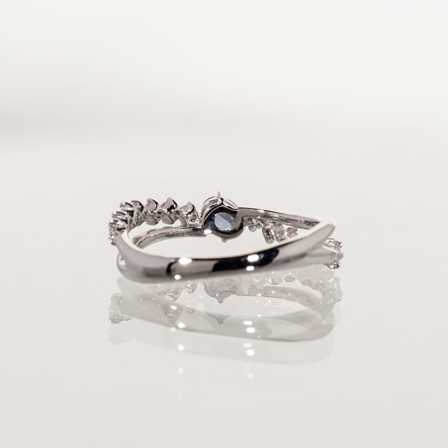 ジェムケリー ブラジル産アレキサンドライト0.212ct ダイヤモンド0.25ct K18WG リング