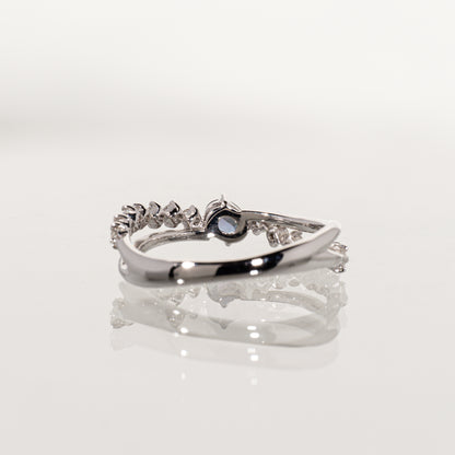 ジェムケリー ブラジル産アレキサンドライト0.212ct ダイヤモンド0.25ct K18WG リング