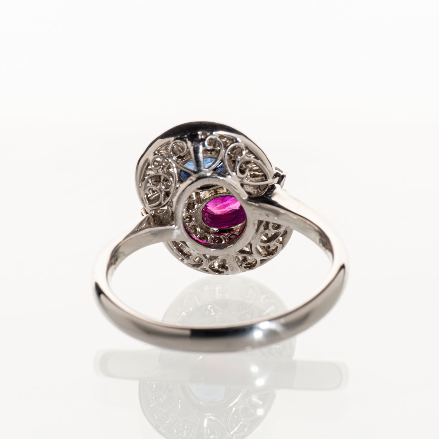 ルビー0.63ct サファイア0.61ct ダイヤモンド0.81ct Pt900 リング