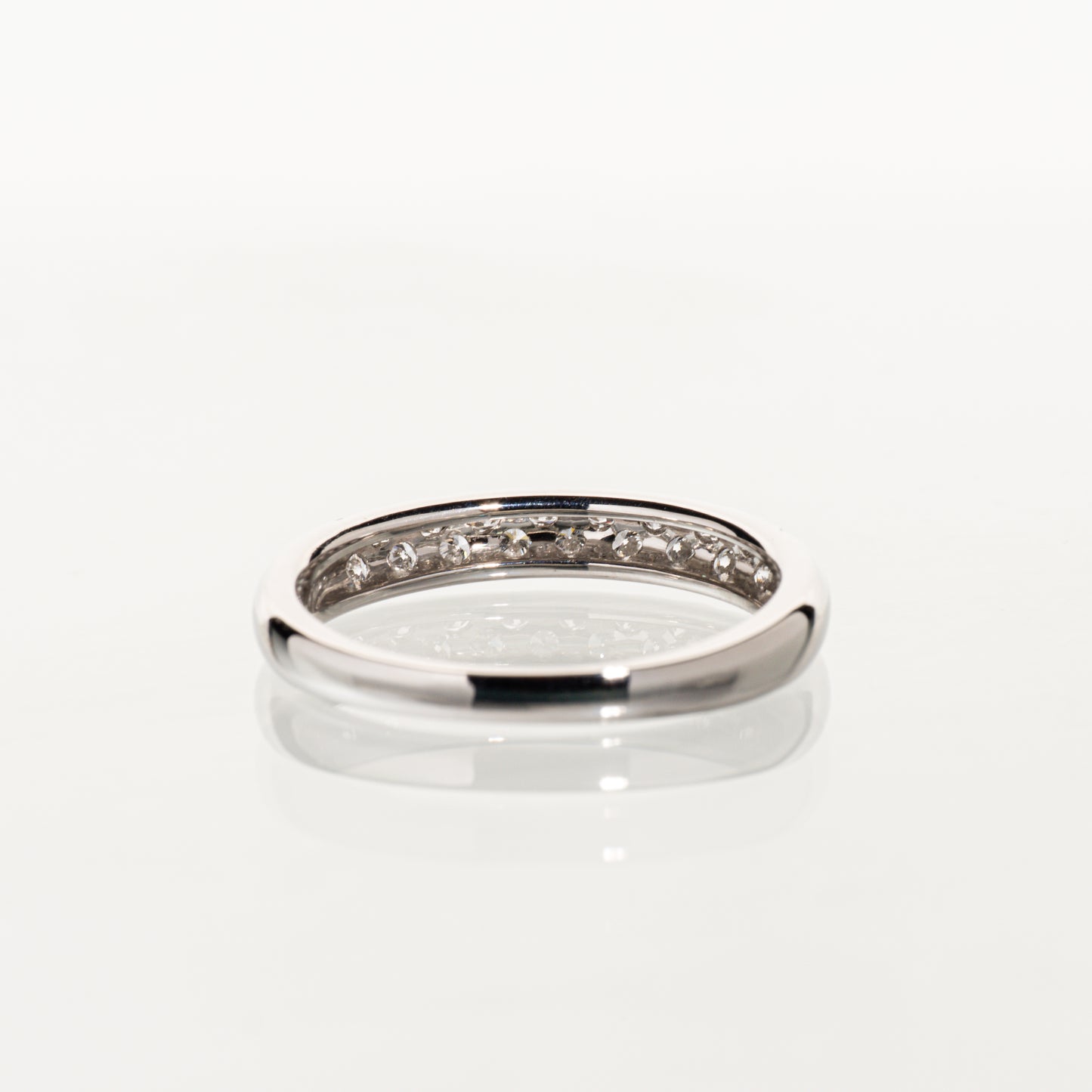 星の砂 ダイヤモンド0.30ct Pt1000 ハーフエタニティリング