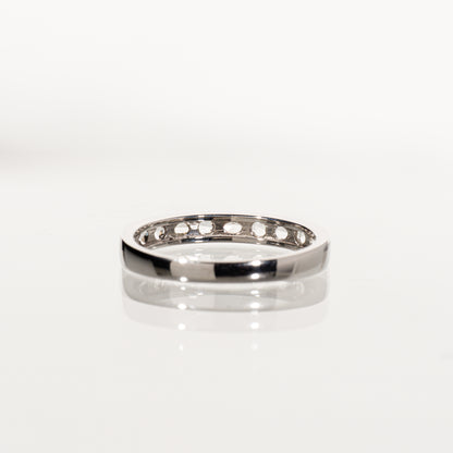 ローズカットダイヤモンド0.25ct Pt950 ハーフエタニティリング