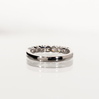 ダイヤモンド0.57ct Pt900 ハーフエタニティリング