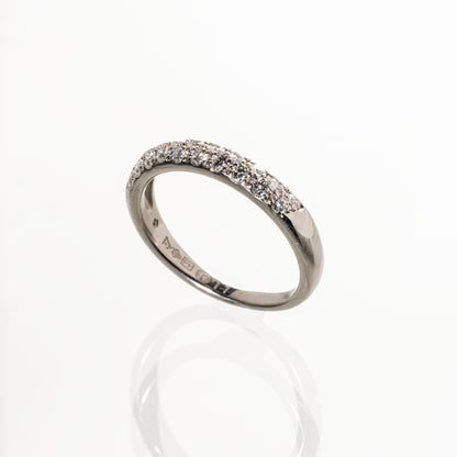 星の砂 ダイヤモンド0.30ct Pt1000 ハーフエタニティリング