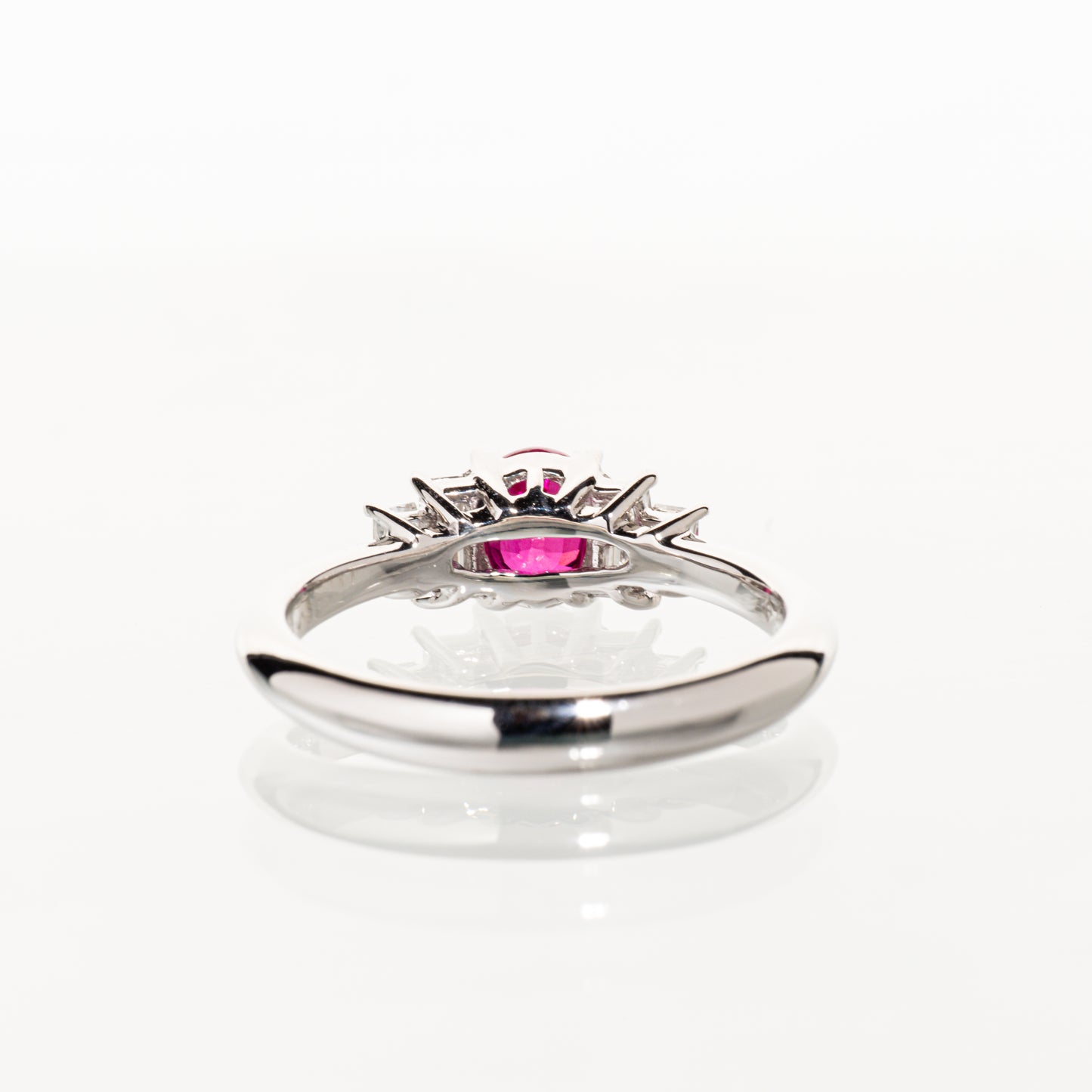 ルビー0.72ct ダイヤモンド0.26ct Pt900 リング