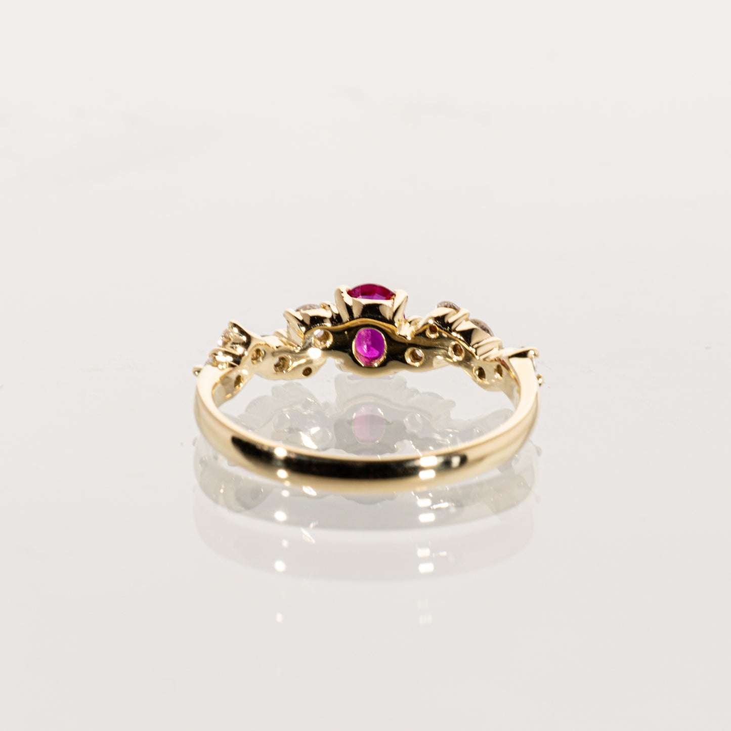 ルビー0.36ct ダイヤモンド0.40ct K18 リング