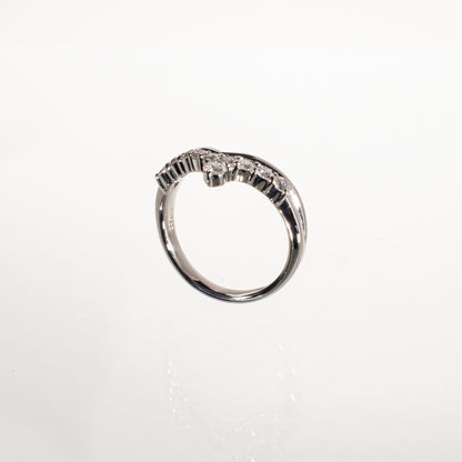 ダイヤモンド0.50ct Pt900 ウェーブリング