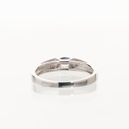 アレキサンドライト0.27ct ダイヤモンド0.02ct Pt900 リング