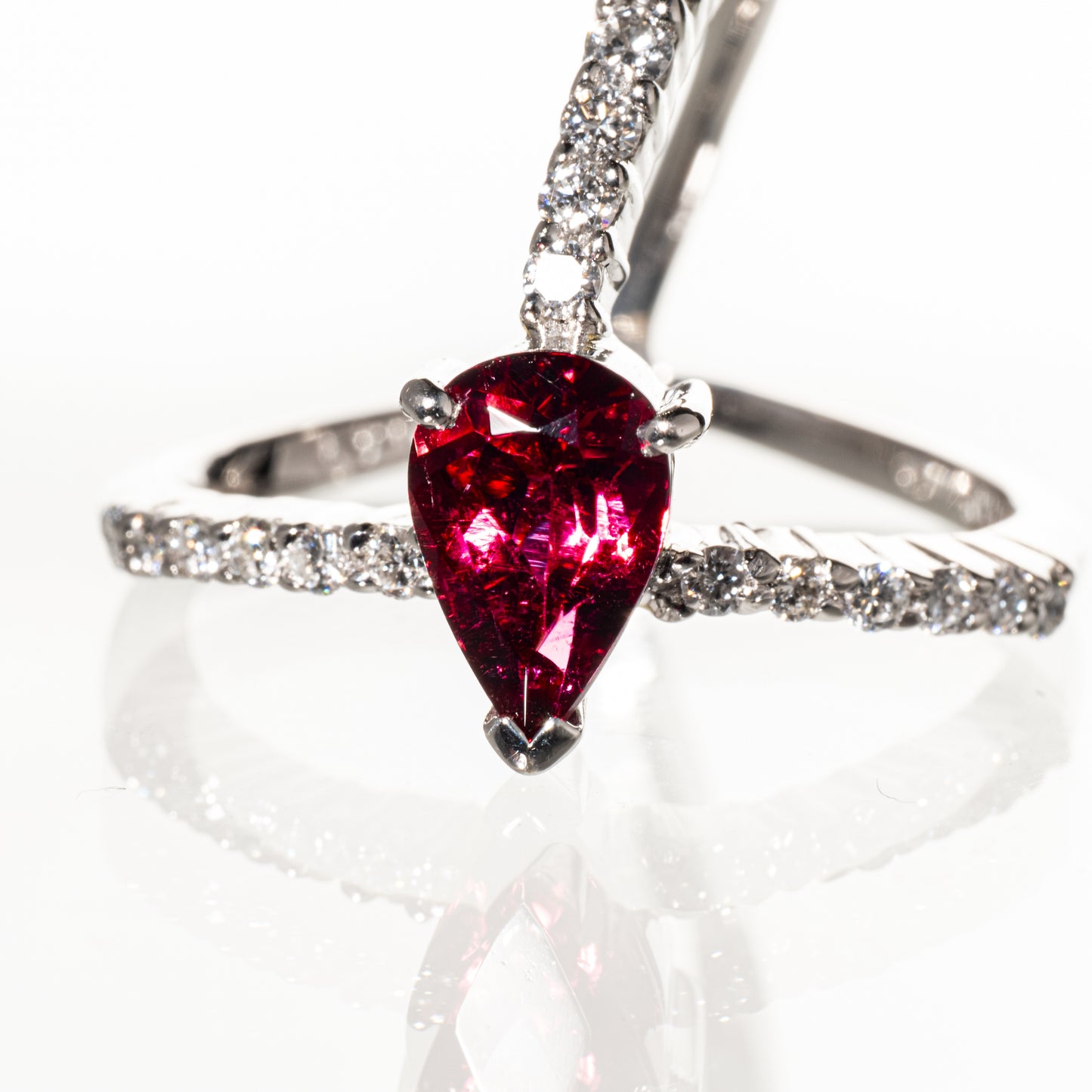 KARATI ルベライト1.23ct ダイヤモンド0.41ct Pt900 リング