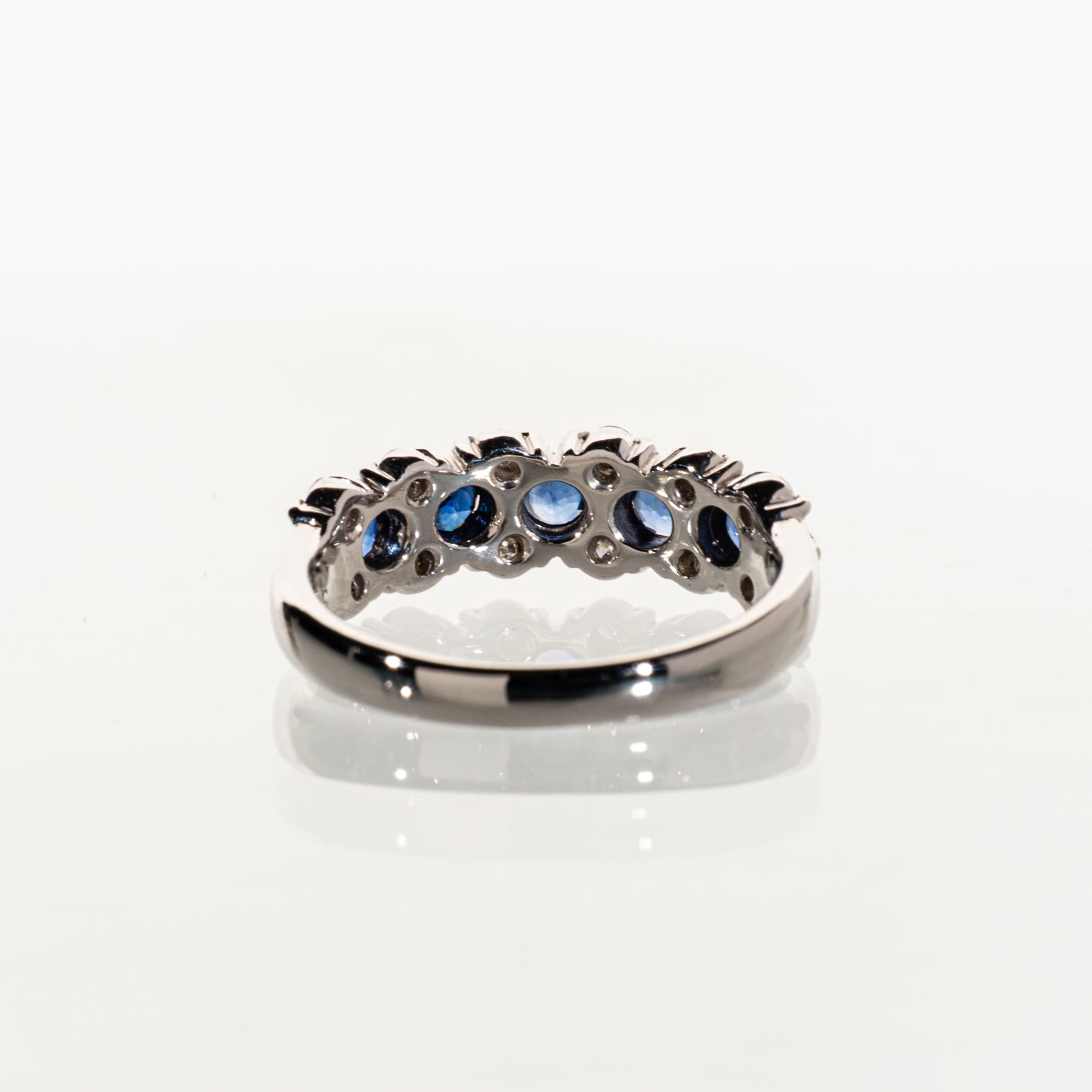 サファイア0.63ct ダイヤモンド0.26ct Pt900 リング