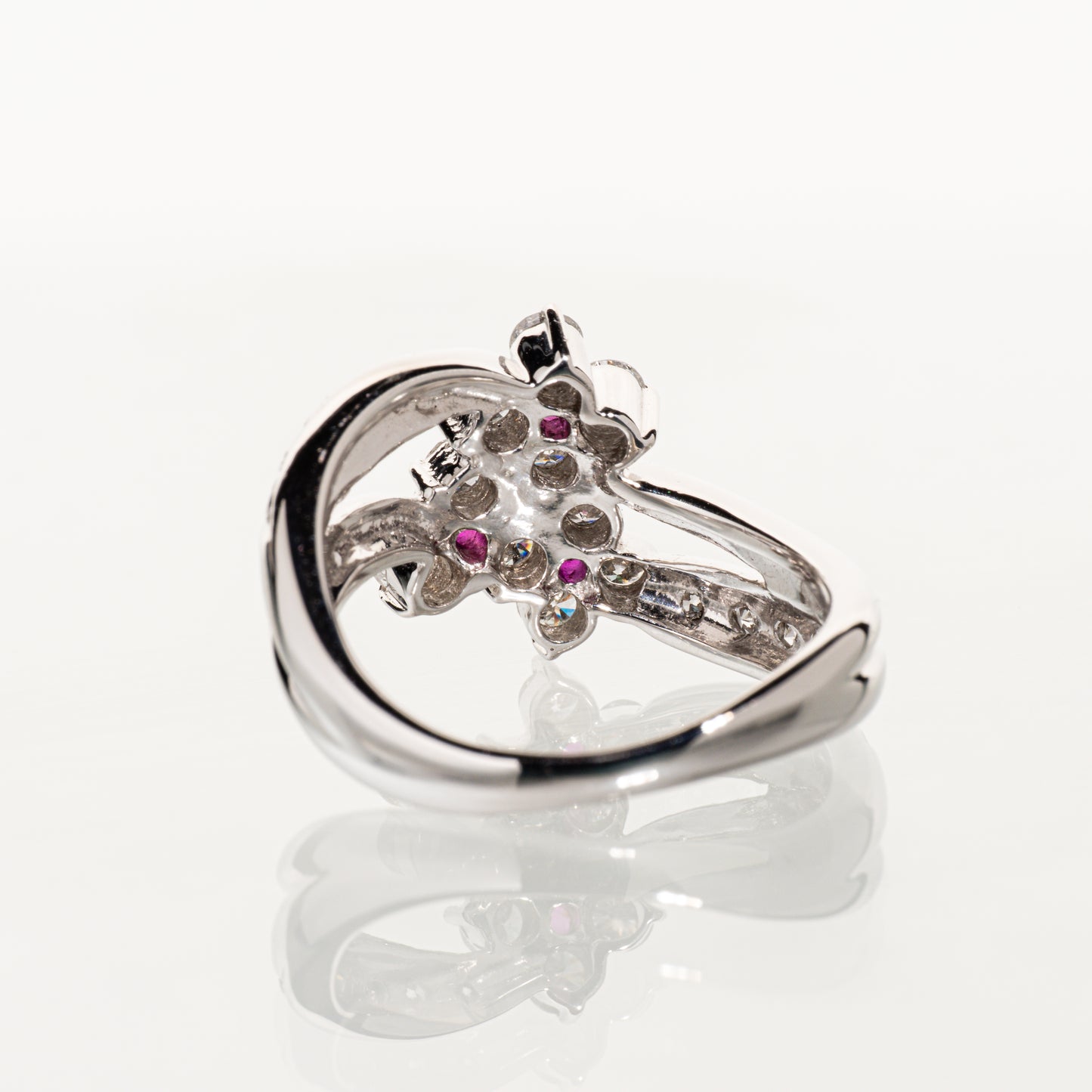 ルビー0.10ct ダイヤモンド0.88ct Pt900 リング