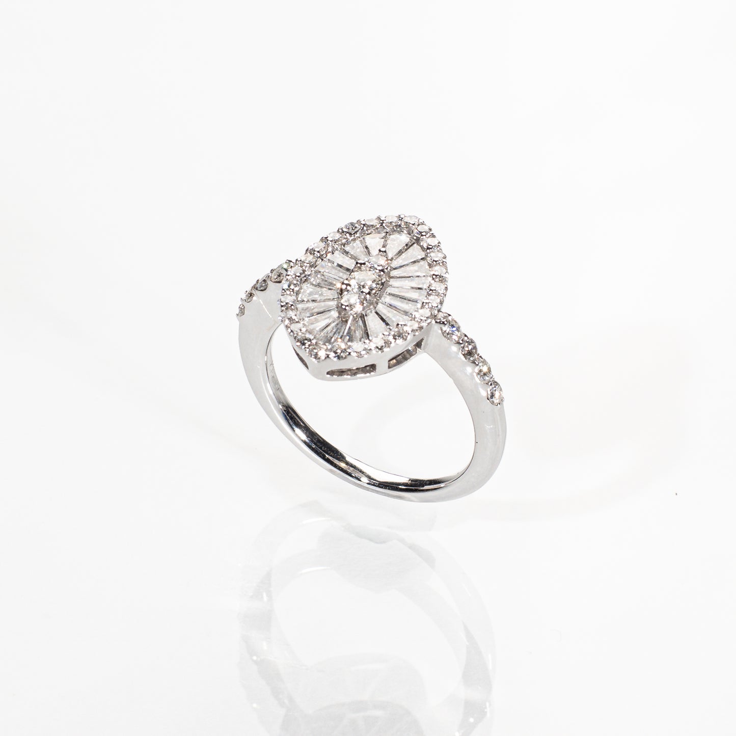 ダイヤモンド1.00ct K18WG リング