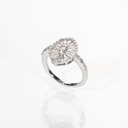 ダイヤモンド1.00ct K18WG リング