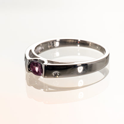 アレキサンドライト0.27ct ダイヤモンド0.02ct Pt900 リング