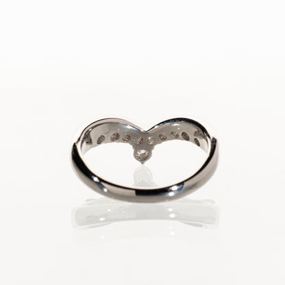 ダイヤモンド0.50ct Pt900 ウェーブリング