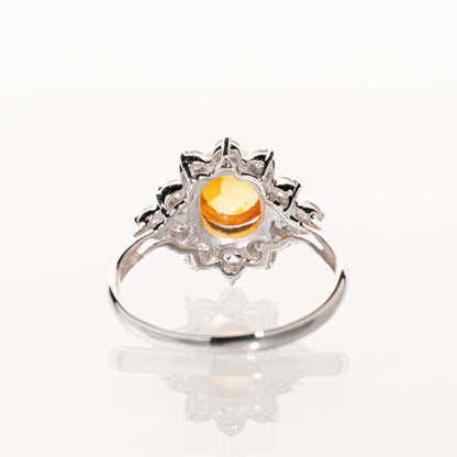 オパール1.41ct ダイヤモンド0.45ct Pt900 リング