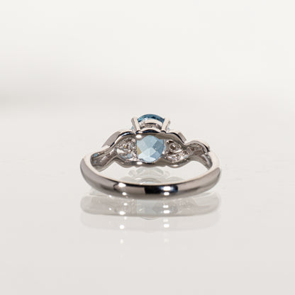 アクアマリン1.22ct ダイヤモンド0.274ct Pt900 リング