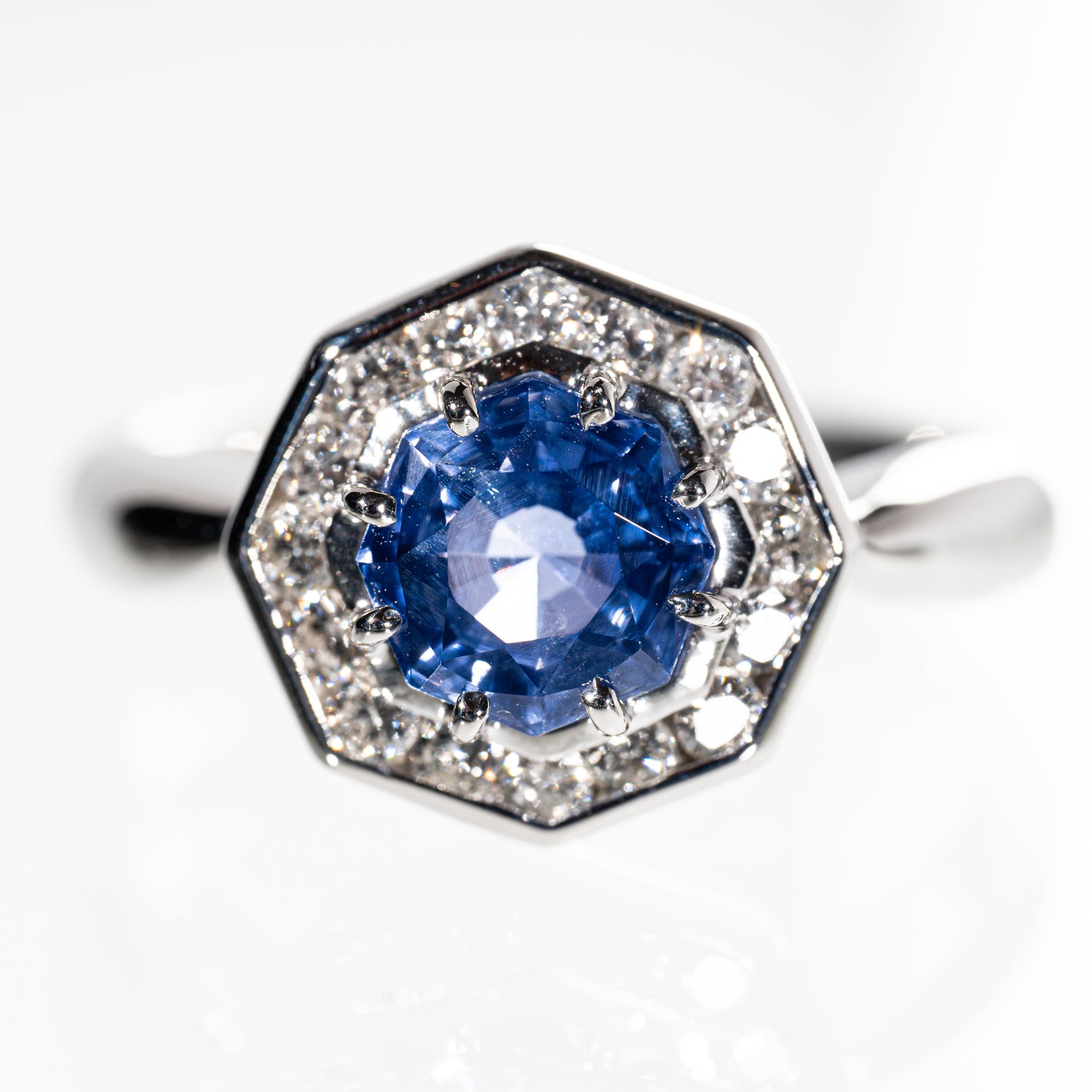 ジュエリーマキ ブルーサファイア1.50ct ダイヤモンド0.30ct Pt850 リング