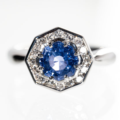 ジュエリーマキ ブルーサファイア1.50ct ダイヤモンド0.30ct Pt850 リング