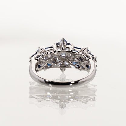 サファイア2.00ct K18WG リング