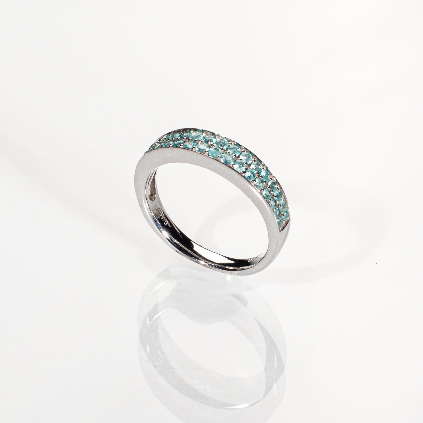 パライバトルマリン0.45ct K18WG リング