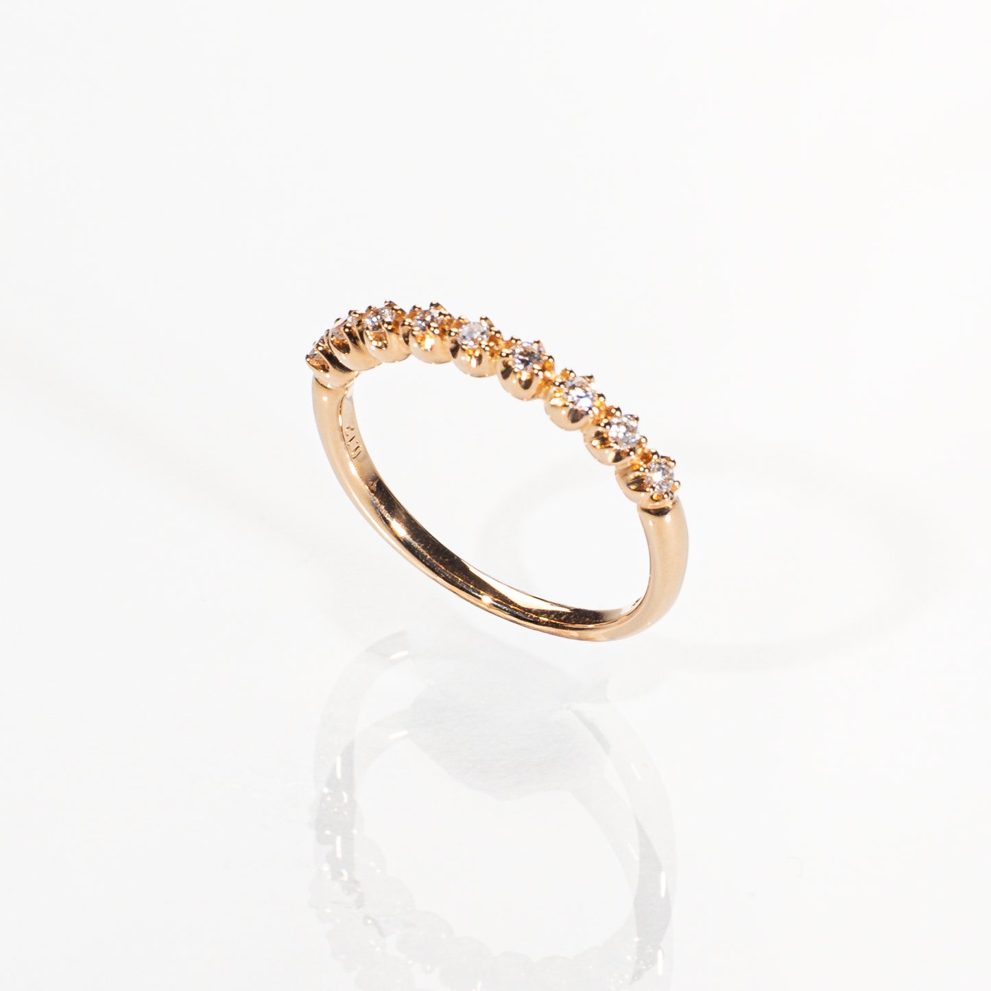 STAR JEWELRY ダイヤモンド0.12ct ハーフエタニティリング