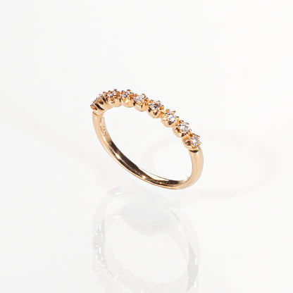 STAR JEWELRY ダイヤモンド0.12ct ハーフエタニティリング