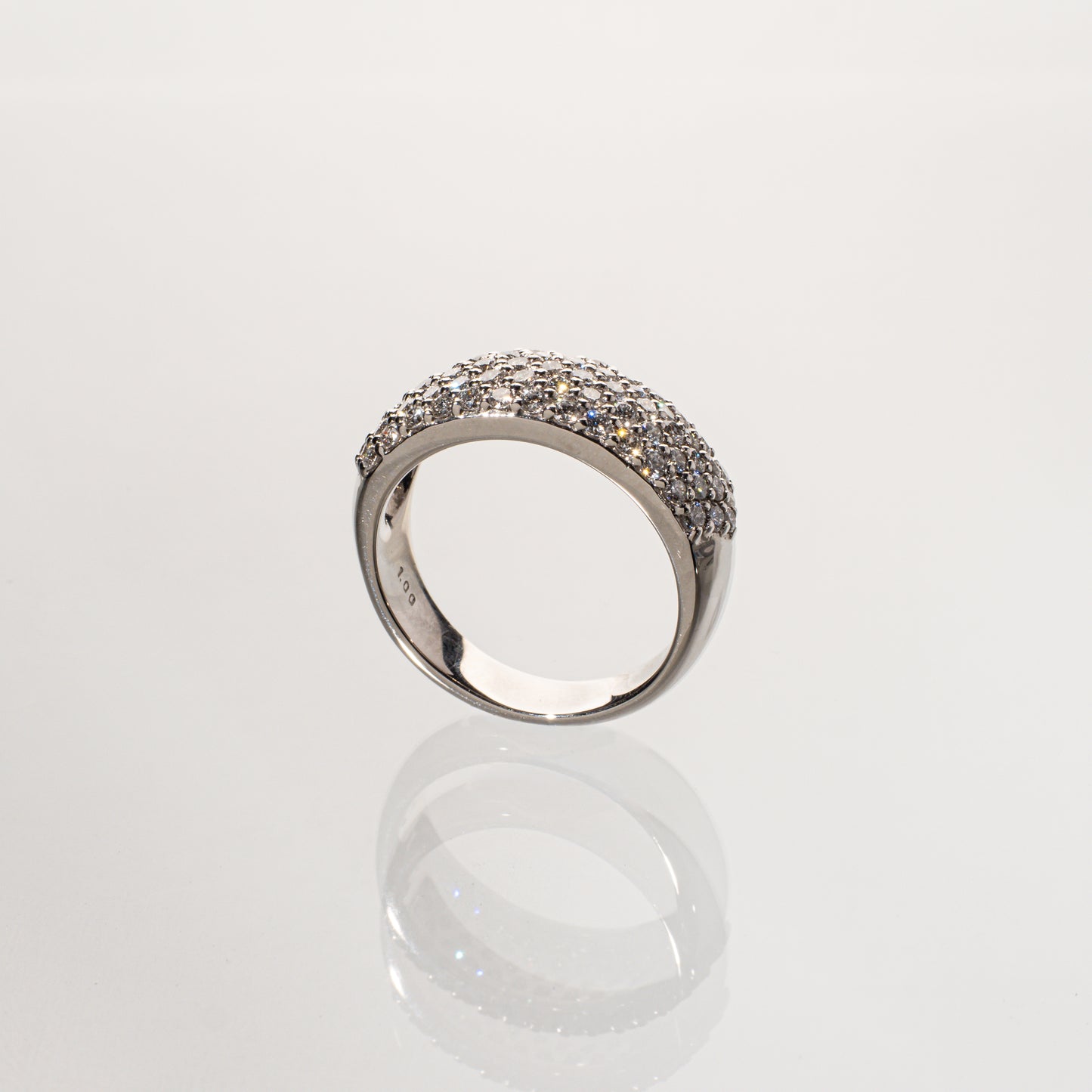 ダイヤモンド1.00ct Pt900 パヴェリング