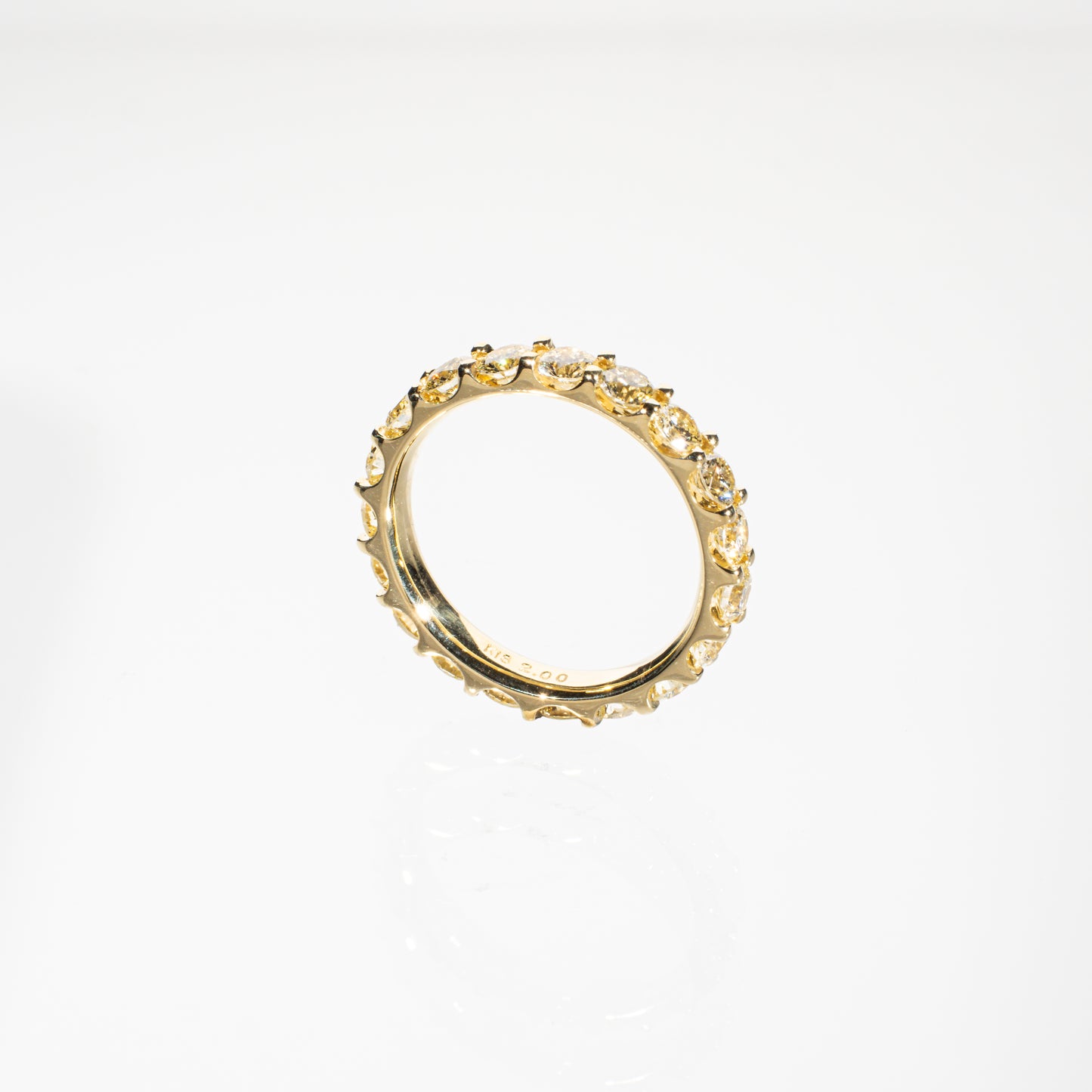 ダイヤモンド2.00ct K18YG フルエタニティリング