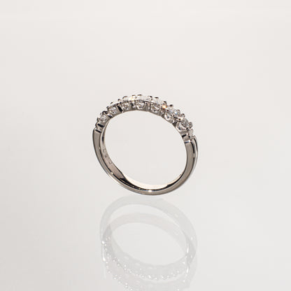 ダイヤモンド0.57ct Pt900 ハーフエタニティリング